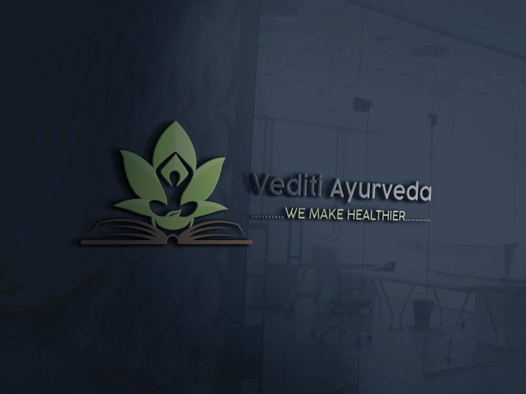 Vediti Ayurveda logo wall